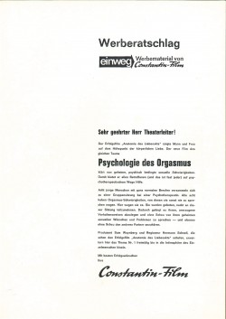 Psychology of the Orgasm (Psychologie des Orgasmus)