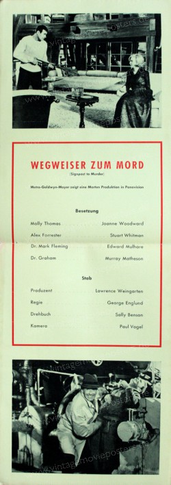 Wegweiser zum Mord (Signpost to Murder)