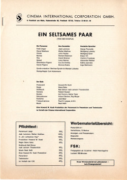 Seltsames Paar, Ein (Odd Couple, The)
